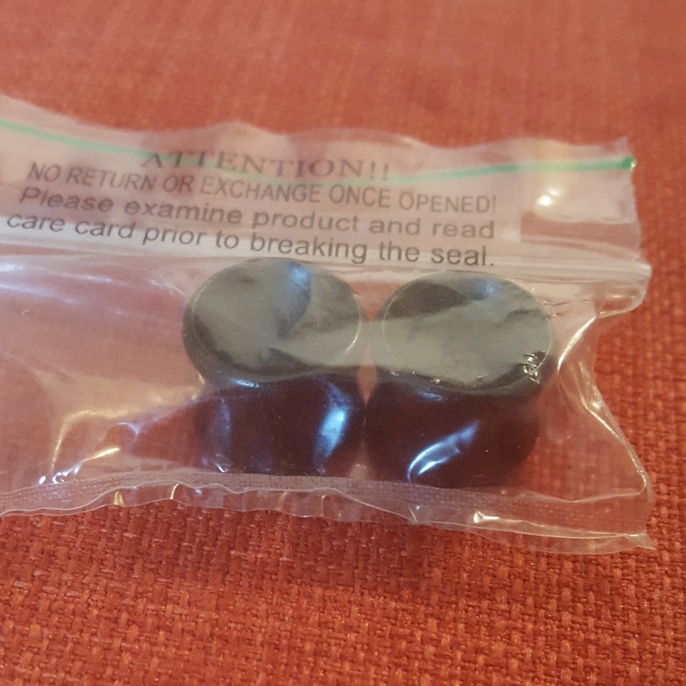 Dark brown granadillo organic wood plugs 9/16"